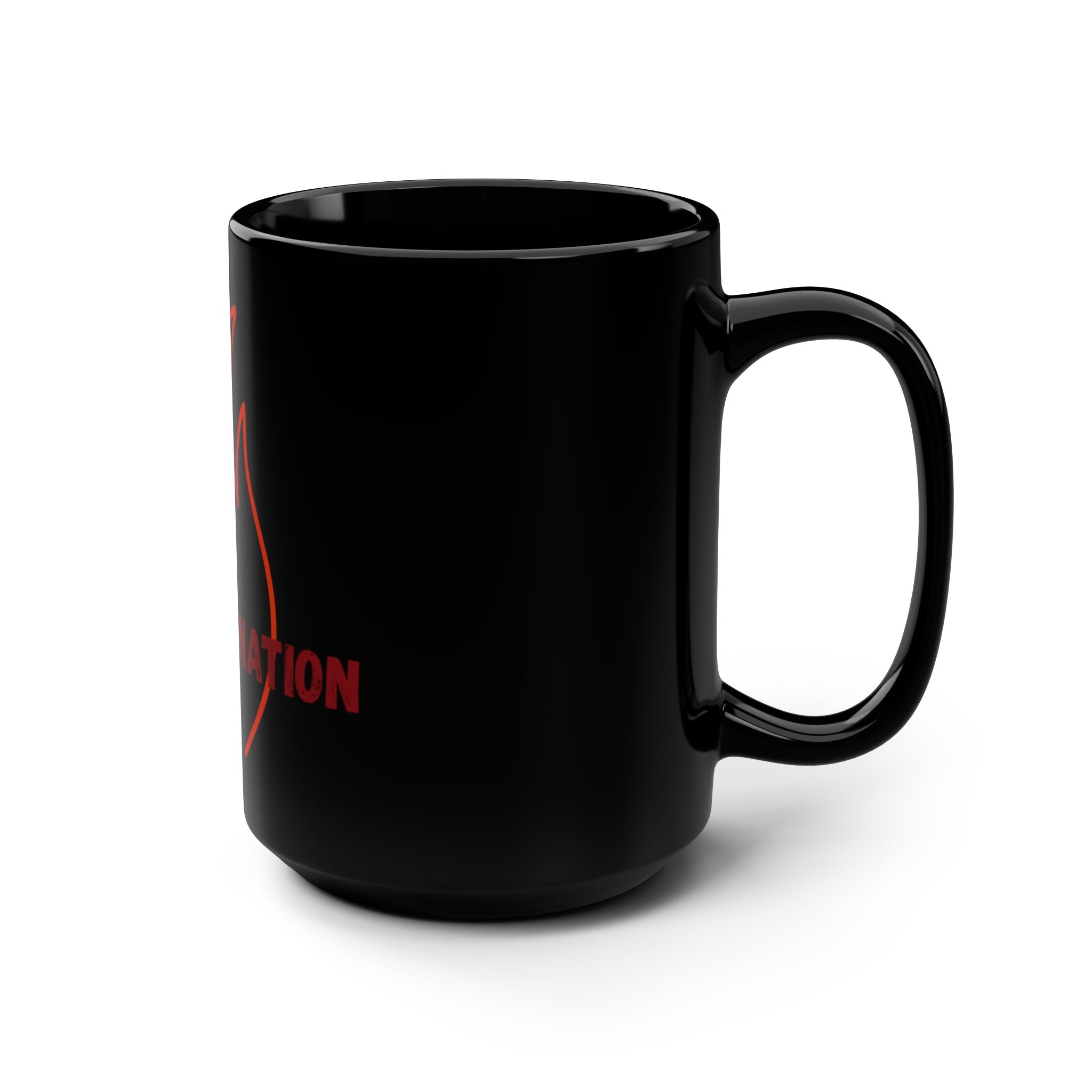 Burnout Nation Black Coffee Mug